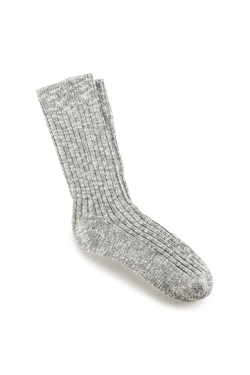 Medias Cotton - Gray White 