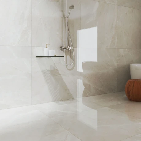 Porcelanato Marmolado Beige Pulido 106.5X106.5Cm Piso Pared GAMAS DE BEIGE