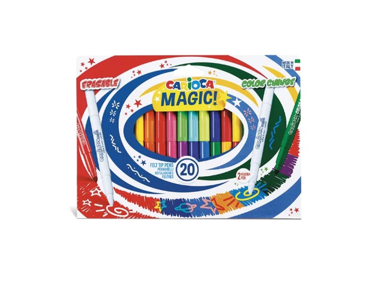 Marcador Carioca Magic Borrable y Color Change 
