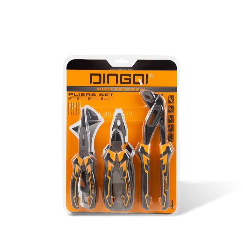 DINGQI JUEGO ALICATES & LLAVES INDUSTRIAL 5 PIEZAS Dingqi Juego Alicates & Llaves Industrial 5 Piezas