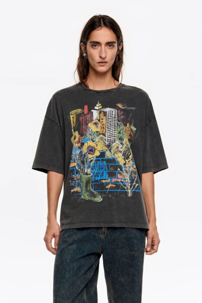 CAMISETA Negro