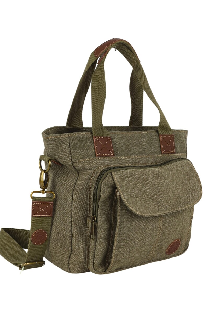 Bolso de lona cartera Verde