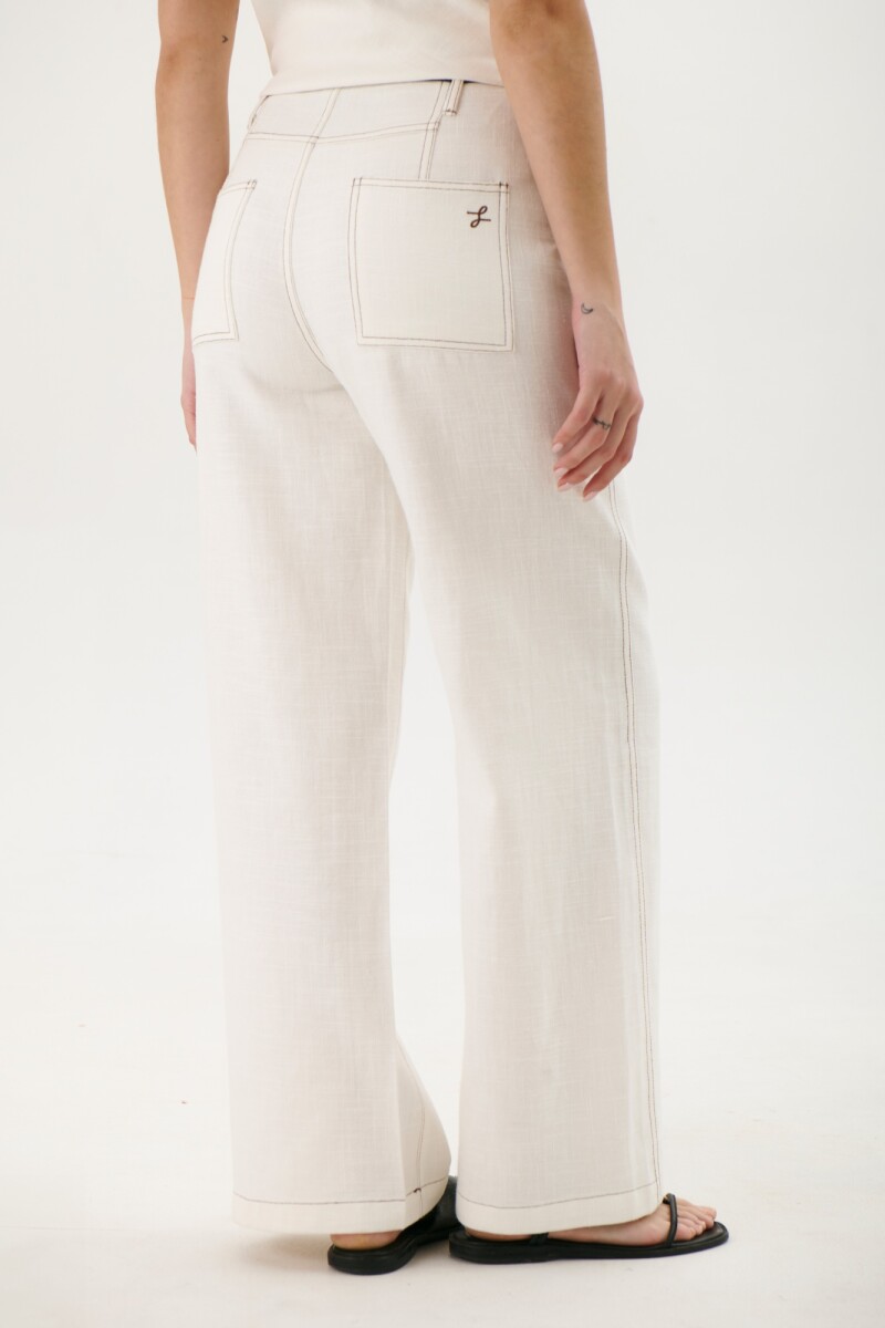 PANTALON LINO ART BLANCO