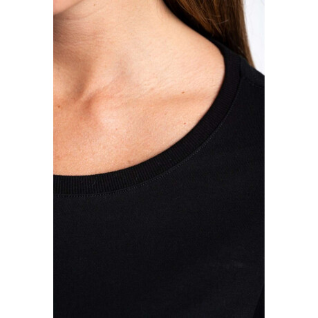 Remera Manga 3/4 Algodon Elastano Negro