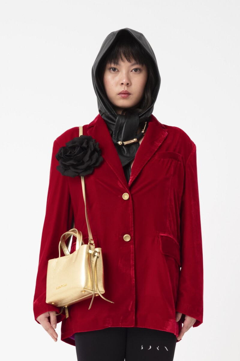 Blazer de fit moderno Rojo