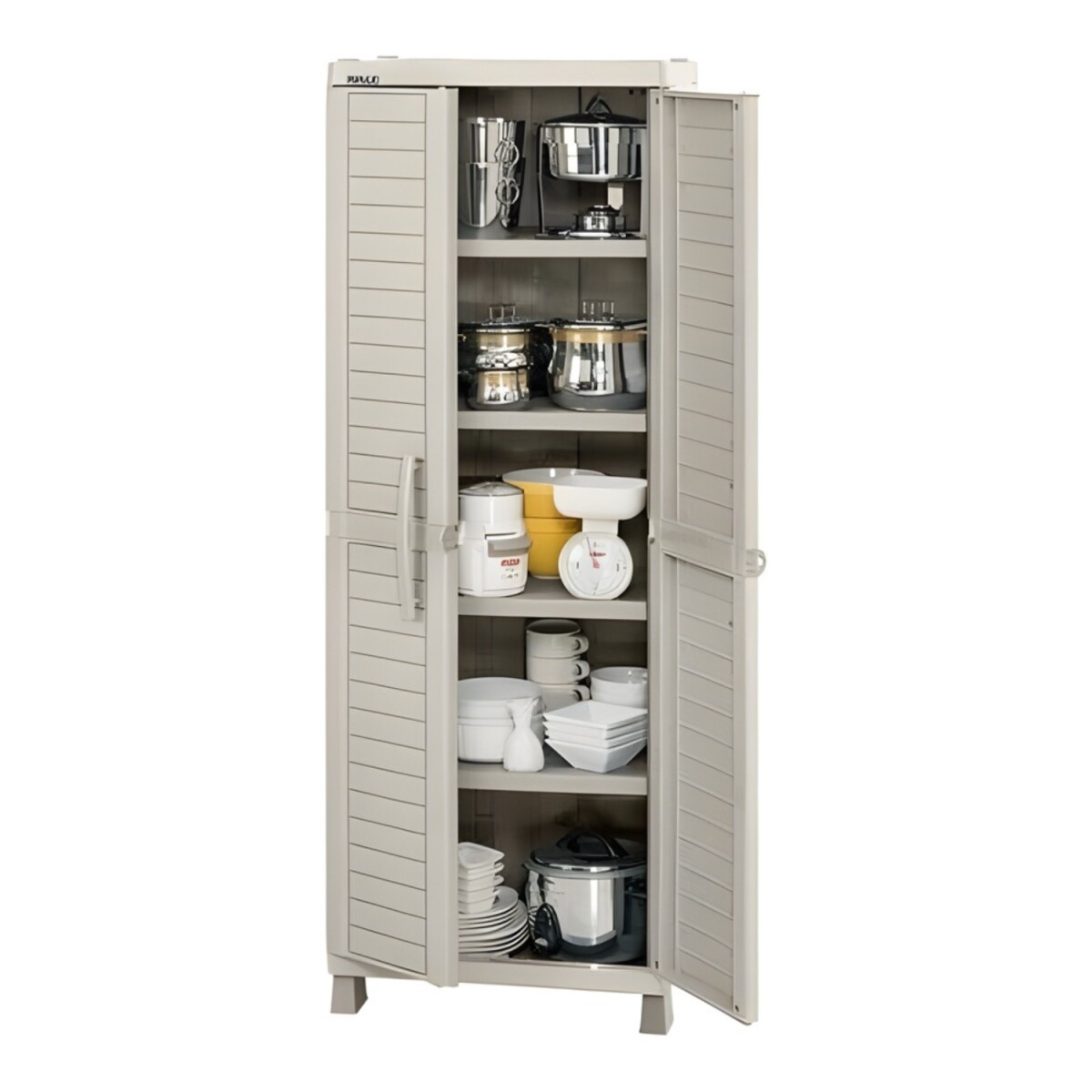 Armario de 2 puertas y 4 estantes Rimax Baru 