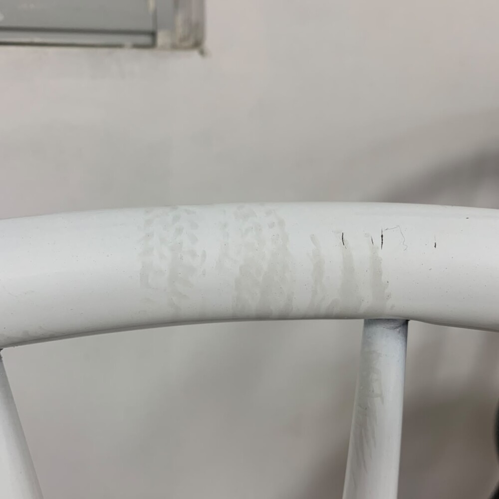 Butaca Taburete Alta De Bar Metal Asiento Acolchonado Blanco