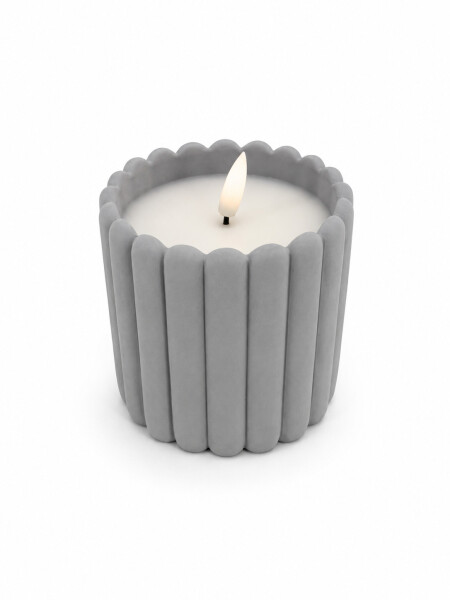 VELA LED DECORATIVA GRIS