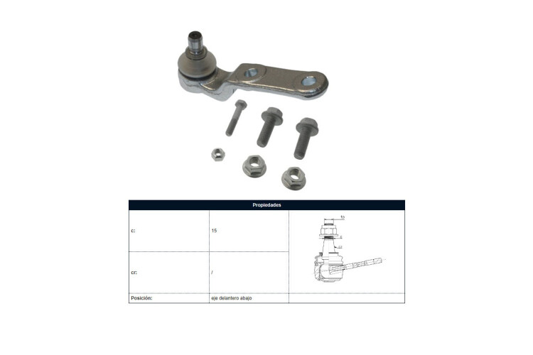 Rotula Del Chev Celta/Corsa Combo/Corsa/Montana 95-21 Der/Izq Rotula Del Chev Celta/Corsa Combo/Corsa/Montana 95-21 Der/Izq