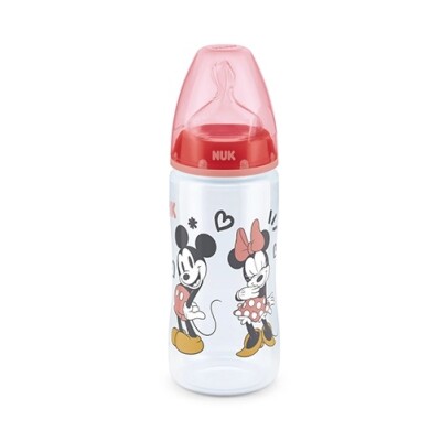 Mamadera First Choice Silicona Minnie Mouse Rojo 300 Ml. Mamadera First Choice Silicona Minnie Mouse Rojo 300 Ml.