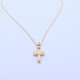 Cruz oro 18k bombé con brillante. Cruz oro 18k bombé con brillante.