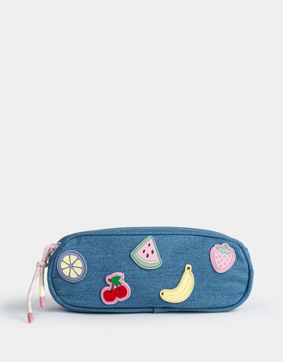 Portacosméticos Infantil Frutas - Azul Celeste 