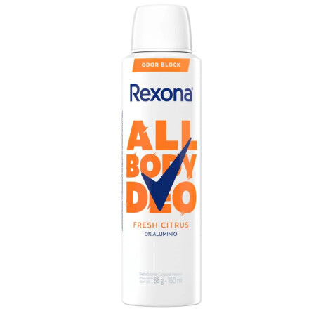 Desodorante en Aerosol Rexona Women All Body Deo Fresh Citrus 150ml Desodorante en Aerosol Rexona Women All Body Deo Fresh Citrus 150ml