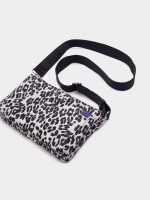 Bolso Bandolera Estampado Leopardo De Nylon multicolor