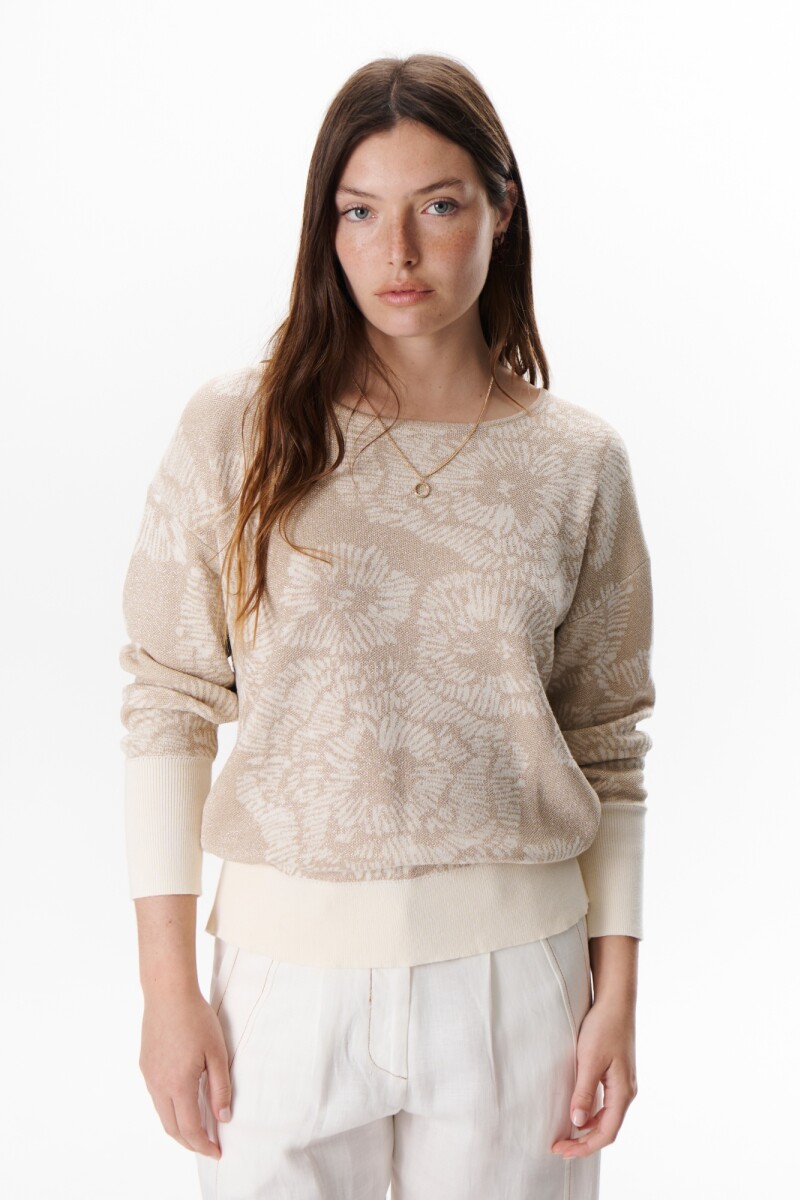 SWEATER FLOR BLINK ORO