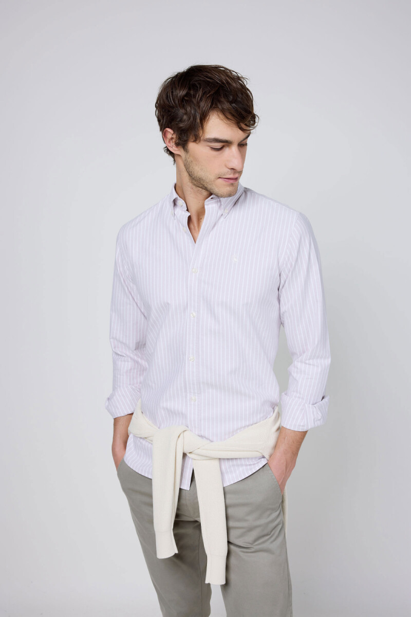 Camisa Oxford Butcher Rosa