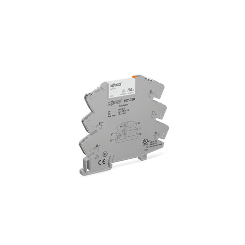 Borne relé de 230Vac/dc de riel 2,5mm² gris WG2201