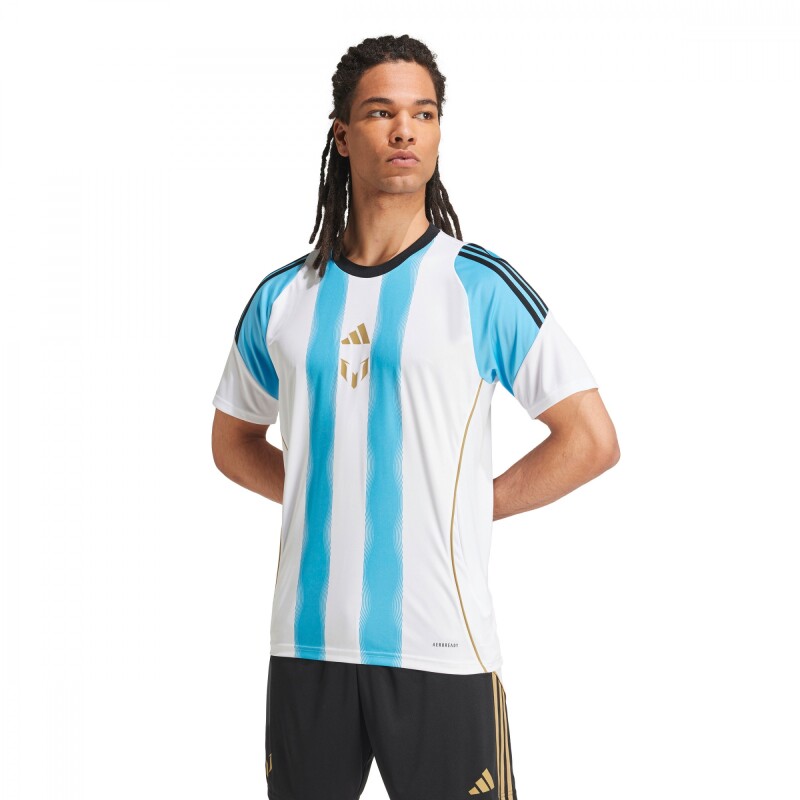Camiseta Messi Traning de Hombre Blanco