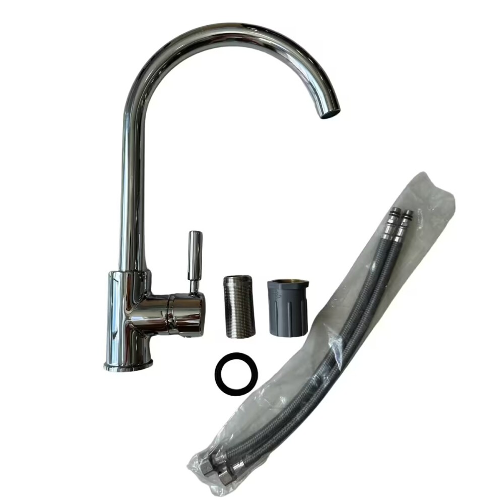 Grifería de Cocina Monocomando de mesada Milano alto cromado Grifería De Cocina Monocomando De Mesada Milano Alto Cromado