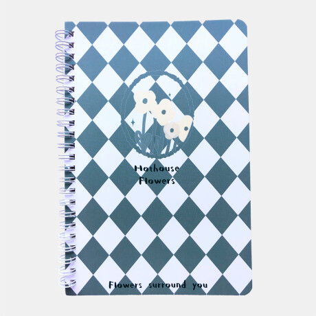 Libreta A5 Estampada Diseño Verde 02