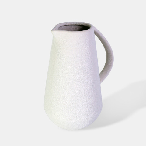 JARRON CERAMICA BLANCO 19.6X14X25CM Unica