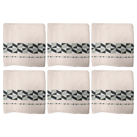 Pack de 6 Toallas de Baño Dohler Jacquard 50x80cm Pack de 6 Toallas de Baño Dohler Jacquard 50x80cm