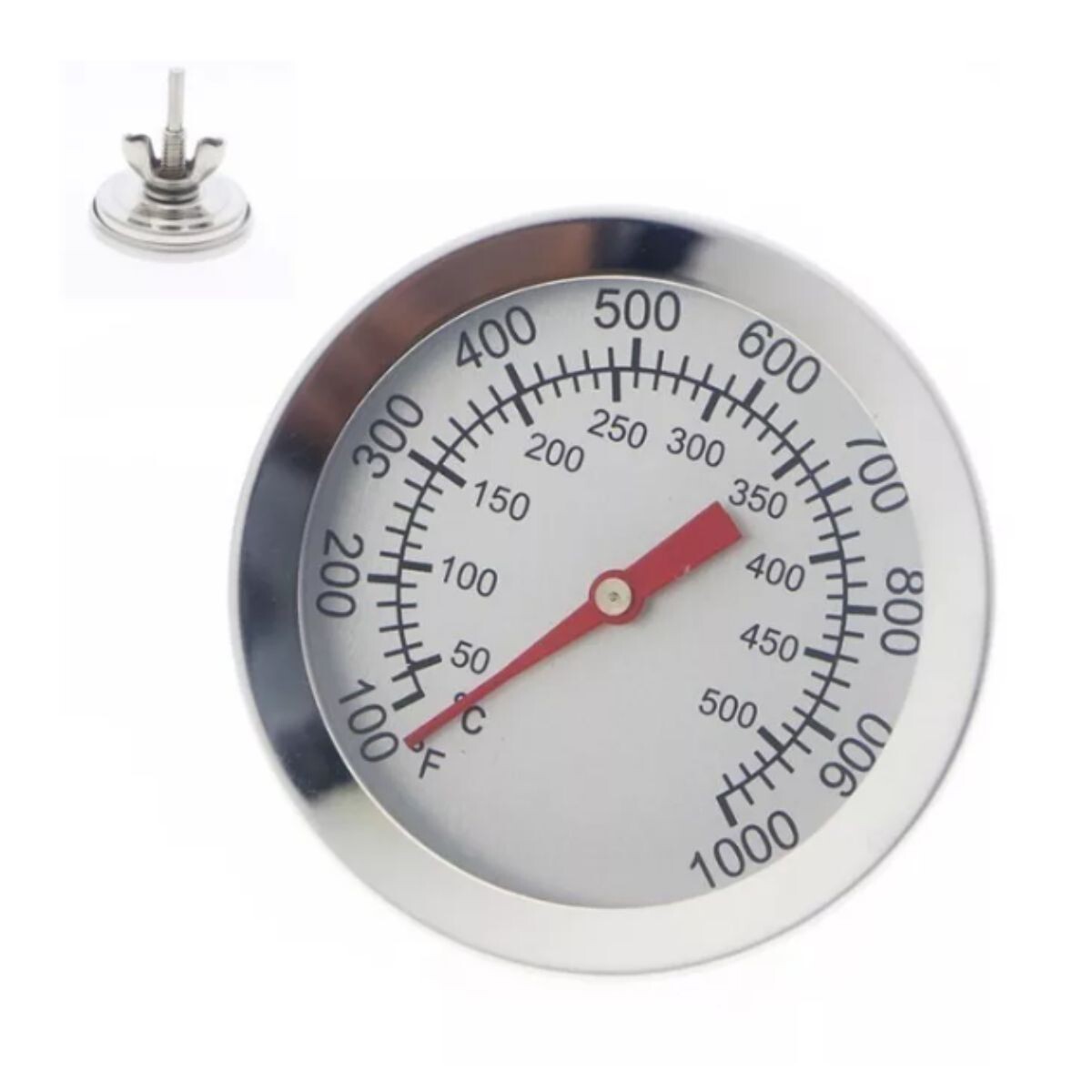 Pirómetro Termómetro Horno Barro, Leña, Gas 500°C 