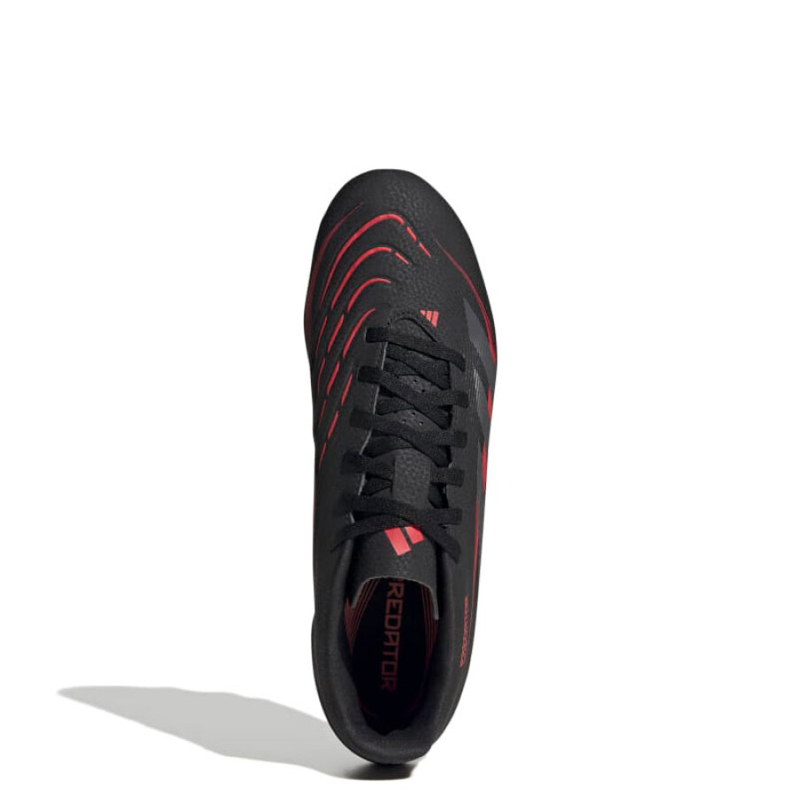 Championes Unisex Adidas Futbol 11 Predator Club Negro - Rojo