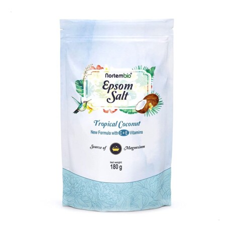 Sal de Baño Nortembio Epsom Salt 180 G Coco Tropical 001