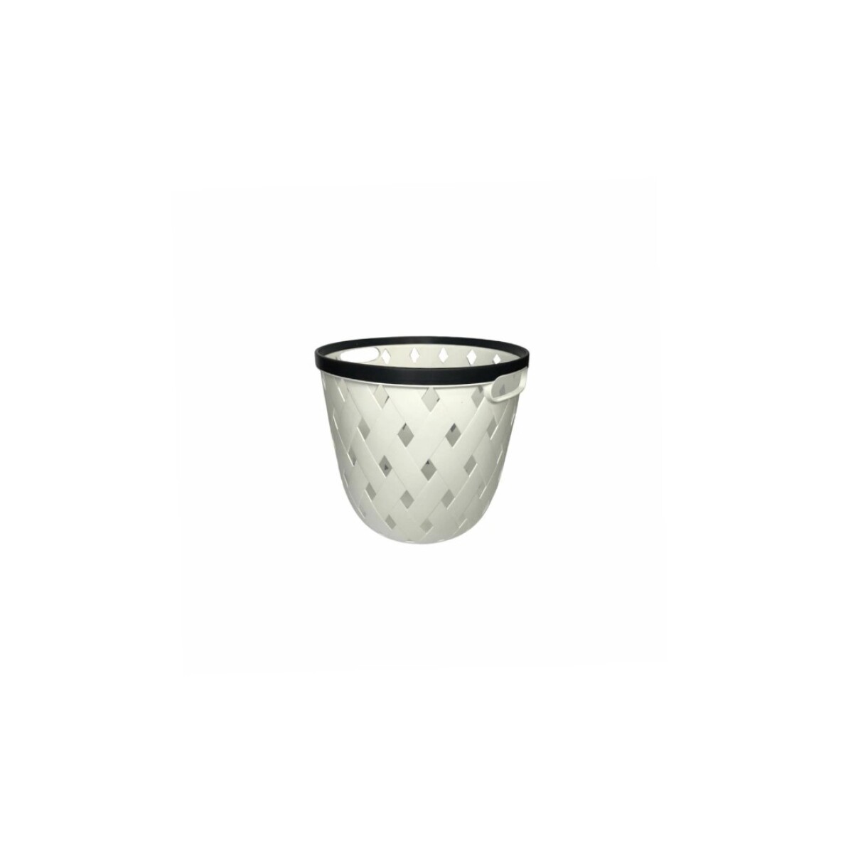 CESTO CANASTO ORGANIZADOR CALADO 6LTS 19,5X16,3CM 