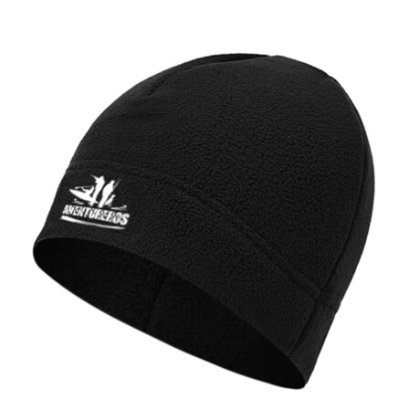 Set de gorro + cuellera en micropolar Negro