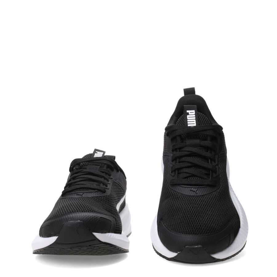 Championes de Niños Puma Flyer Lite 4 Junior Negro - Blanco