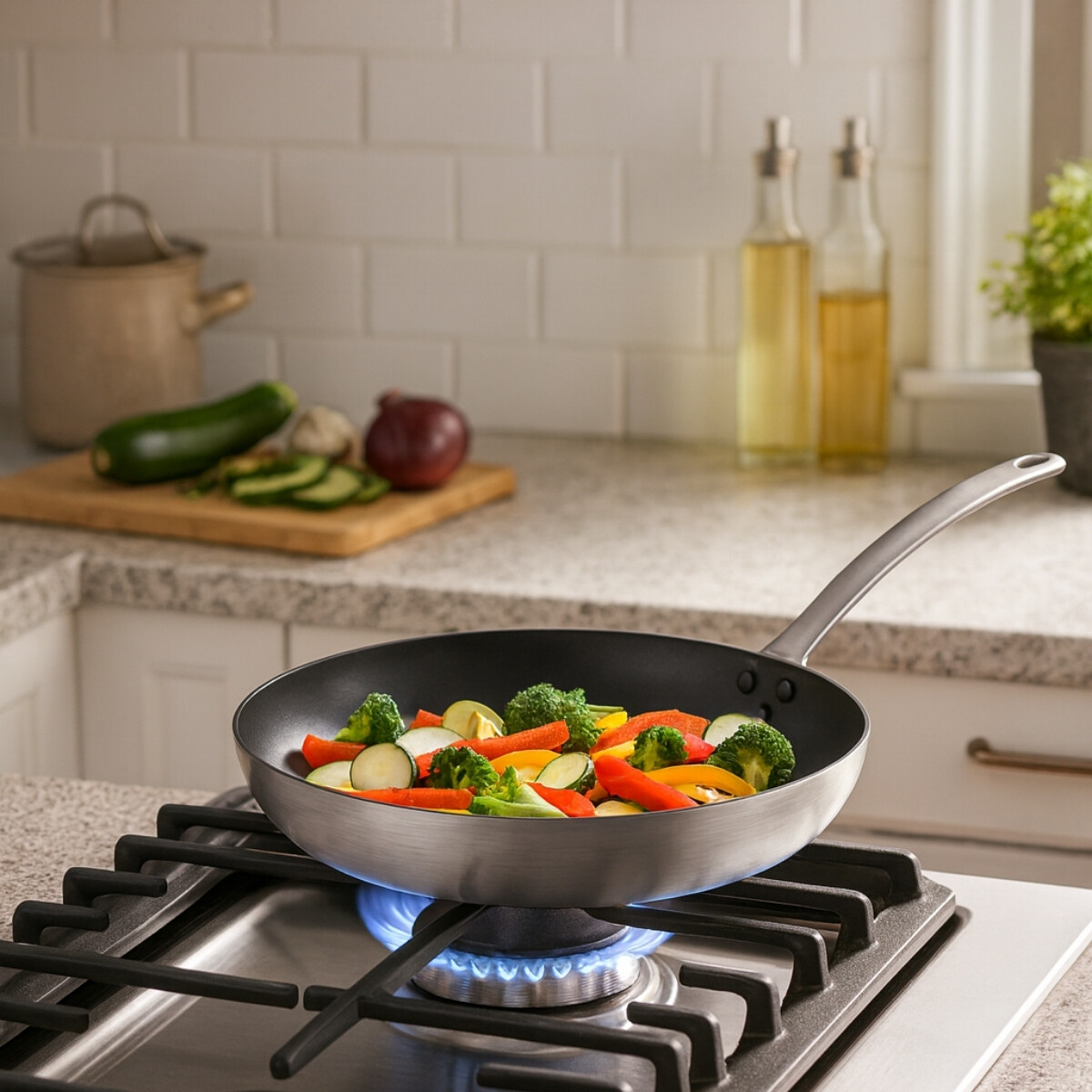 Sarten Antiadherente 24 cm Aluminio Ozti 