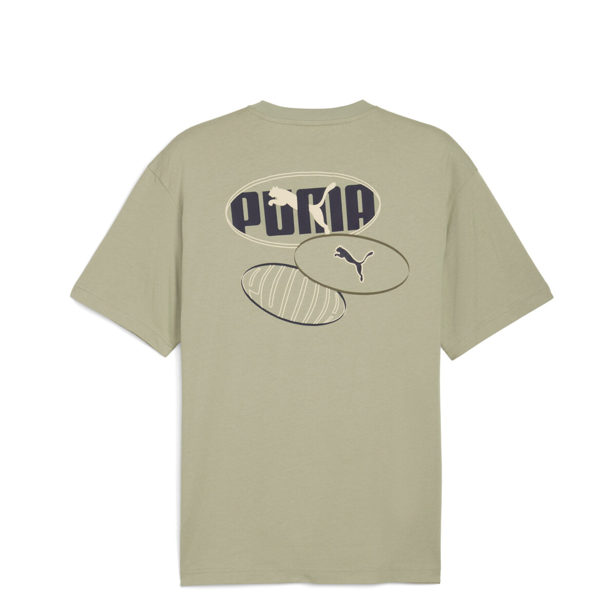 Remera de Hombre Puma Logo Lab Relax Puma - Verde 