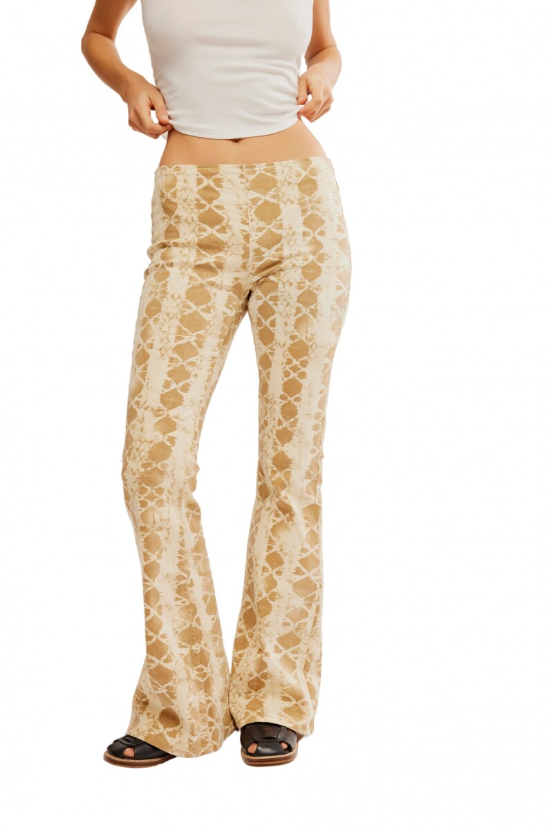 PENNY PULL ON PRINTED Marron