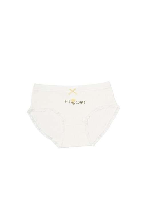 Bombacha Flower Blanco