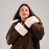Campera dama c/piel slowly Brown
