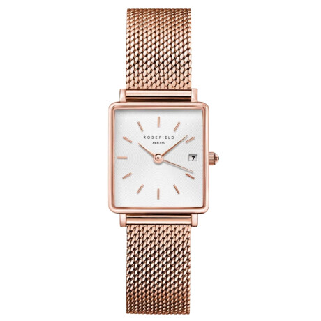 Reloj ROSEFIELD QMWMRG-Q040 The Boxy XS Acero Oro Rosa 0