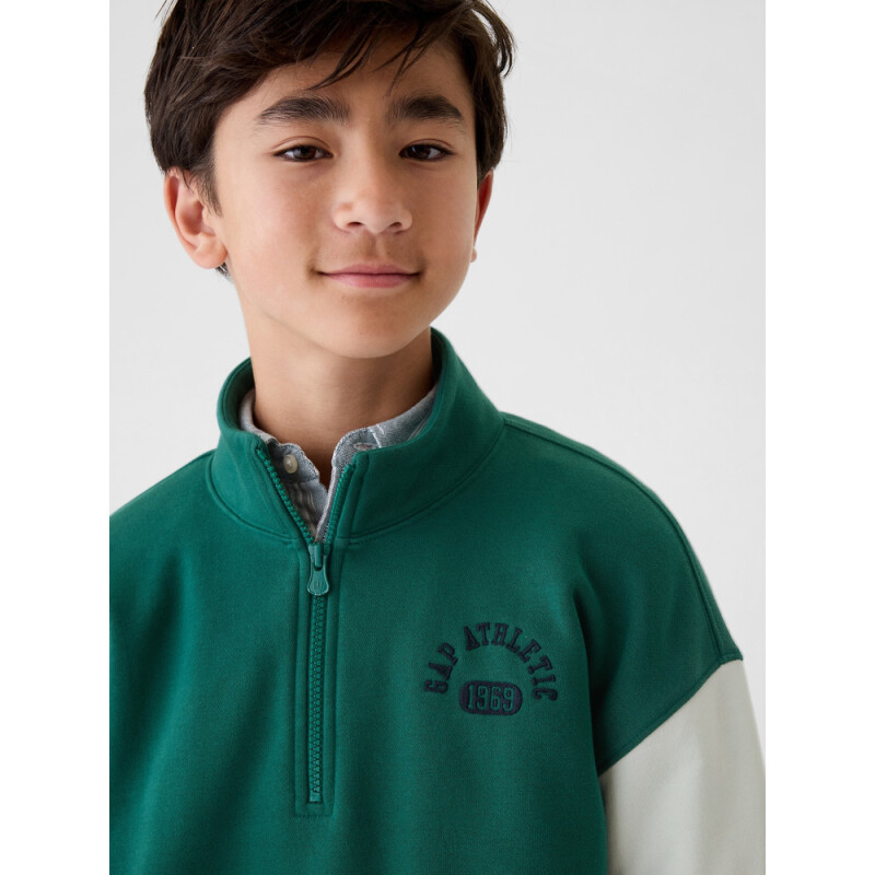 HALF ZIP BALSAM GREEN