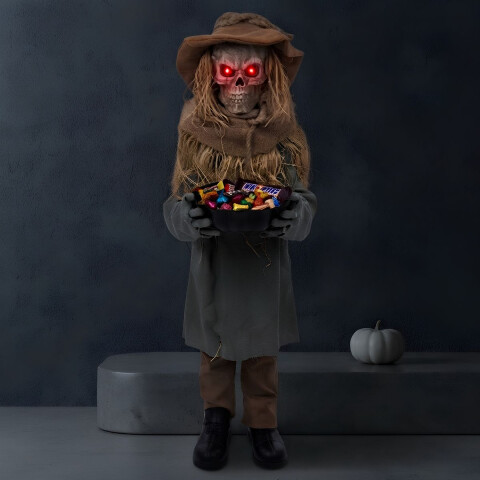 Espantapájaros con luz y movimiento - Halloween Espantapájaros con luz y movimiento - Halloween