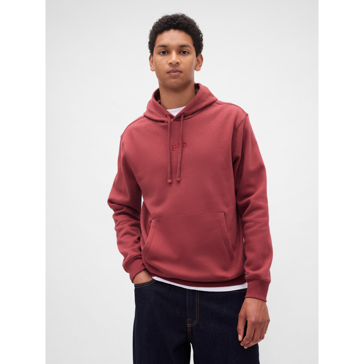 V-FRCH TONAL MINI LOGO RELAXED PO HD - RED CLAY 867 