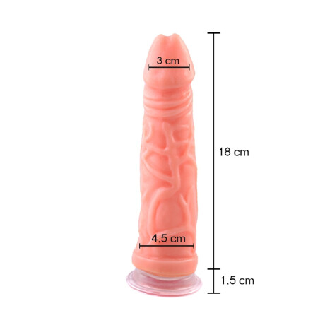 Vibrador Americano Con Ventosa Piel