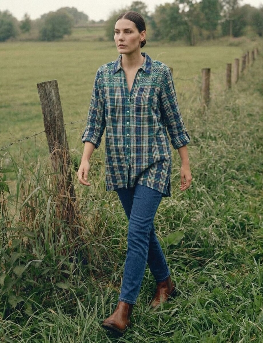 Camisa Cuadros - Multi/azul 