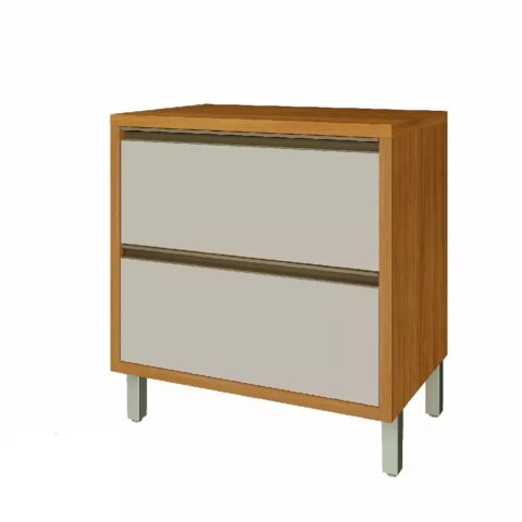 Bajo mesada Baronesa Off White 80cm 1 puerta 1 cajón Bajo Mesada Baronesa Off White 80cm 1 Puerta 1 Cajón