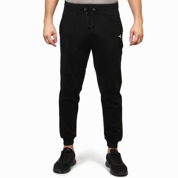 Diadora Mens Cotton Pant Wasist & Cuff 2/2- Black Negro