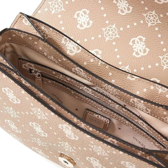 Cartera Guess Emelie Logo Marron Logo 0