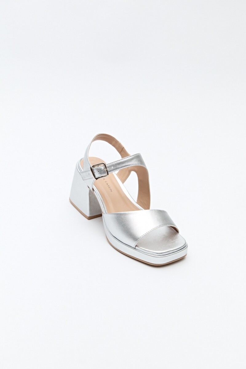 SANDALIA PRAGA Plateado
