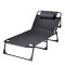 Catre cama plegable para camping 75 cm Rayas