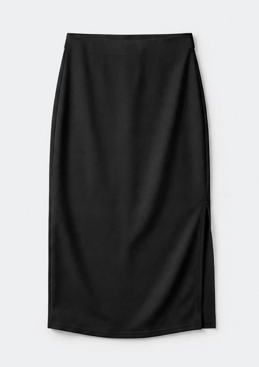 POLLERA MIDI - NEGRO - NEGRO 