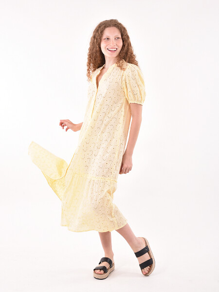 VESTIDO CATALINA AMAR. PASTEL